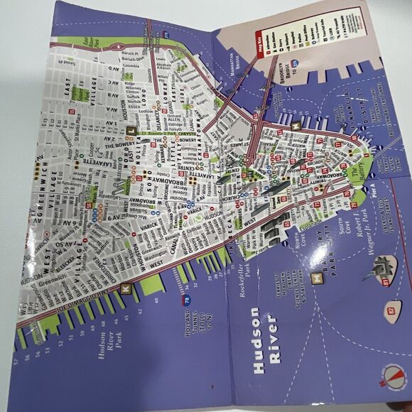 2007 Street Smart NYC Manhattan Map Ground Zero Detail VanDam Laminate - Picture 5 of 6